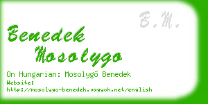 benedek mosolygo business card