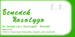 benedek mosolygo business card